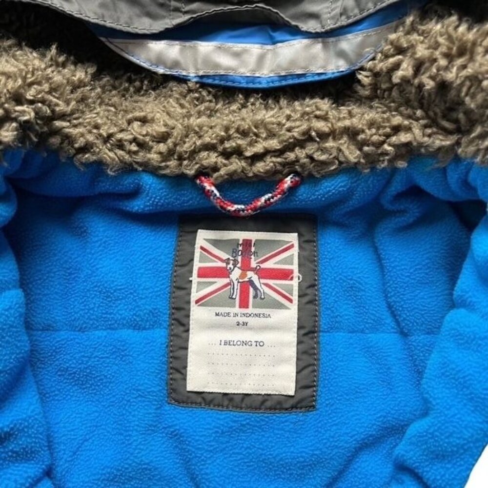 Mini Boden Toddler Boys Gray Star Coat Size 2-3 Years - Picture 6 of 7